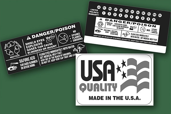 Battery Labels