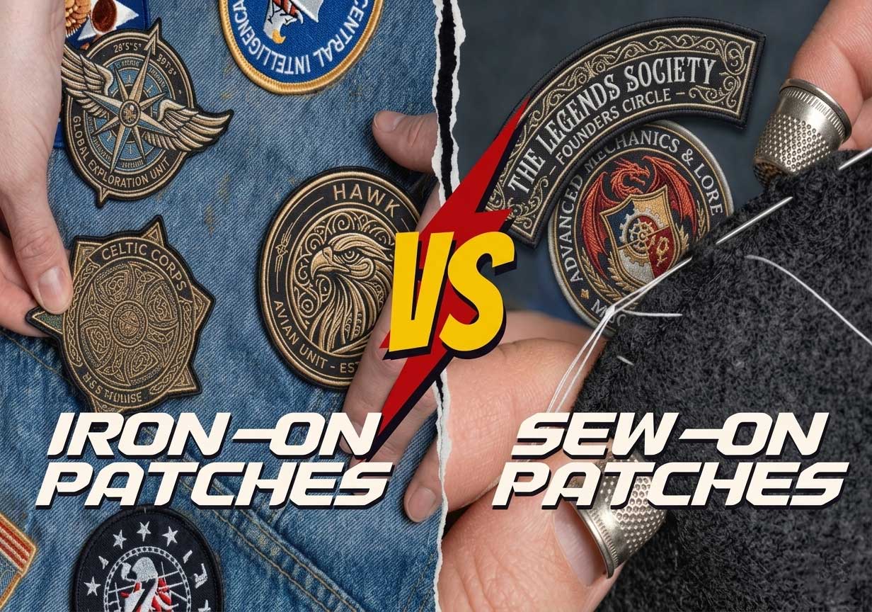 Custom Patch Tips: Iron On vs Sew On