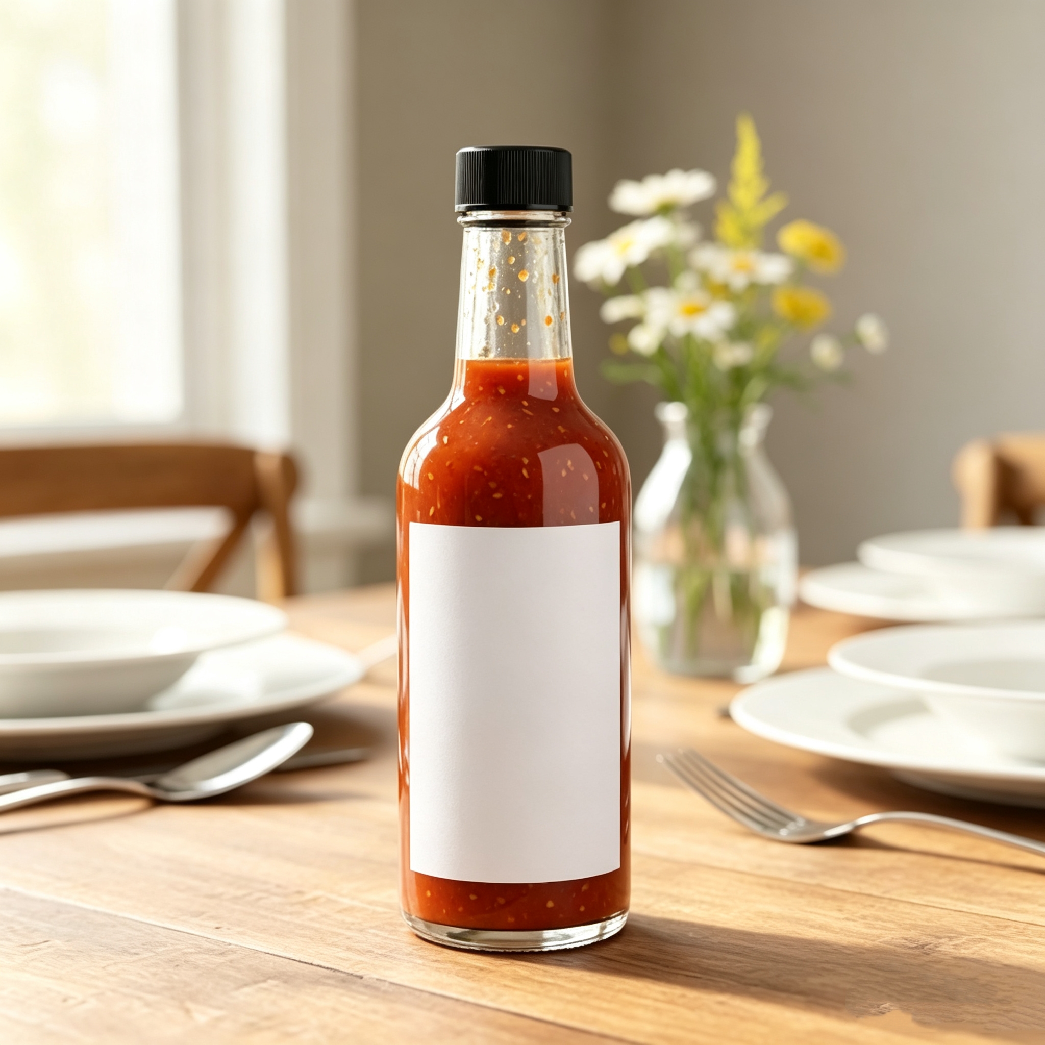 ​Custom Labels for Sauce Bottle Synthetic