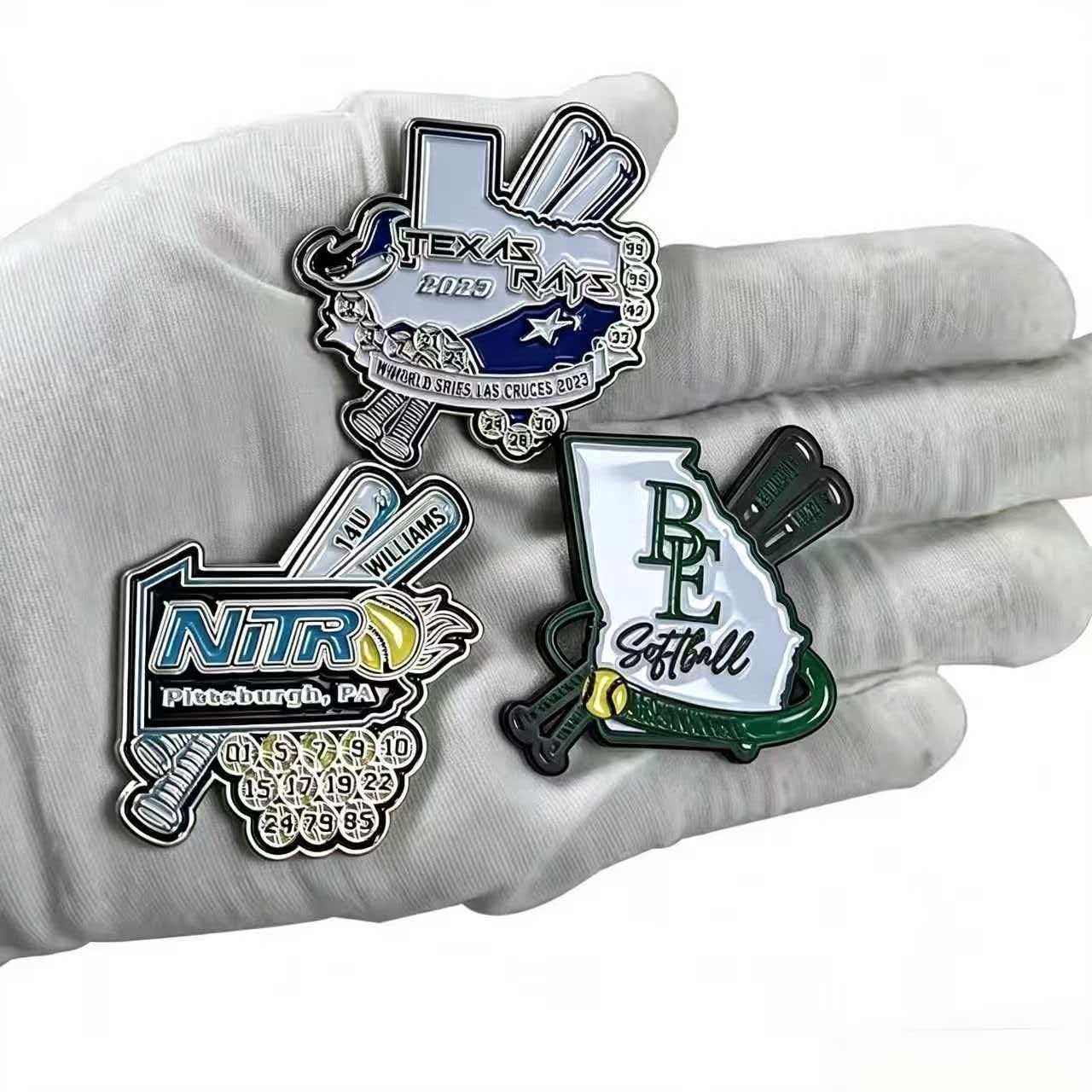 3D Cast Sports Championship Pins