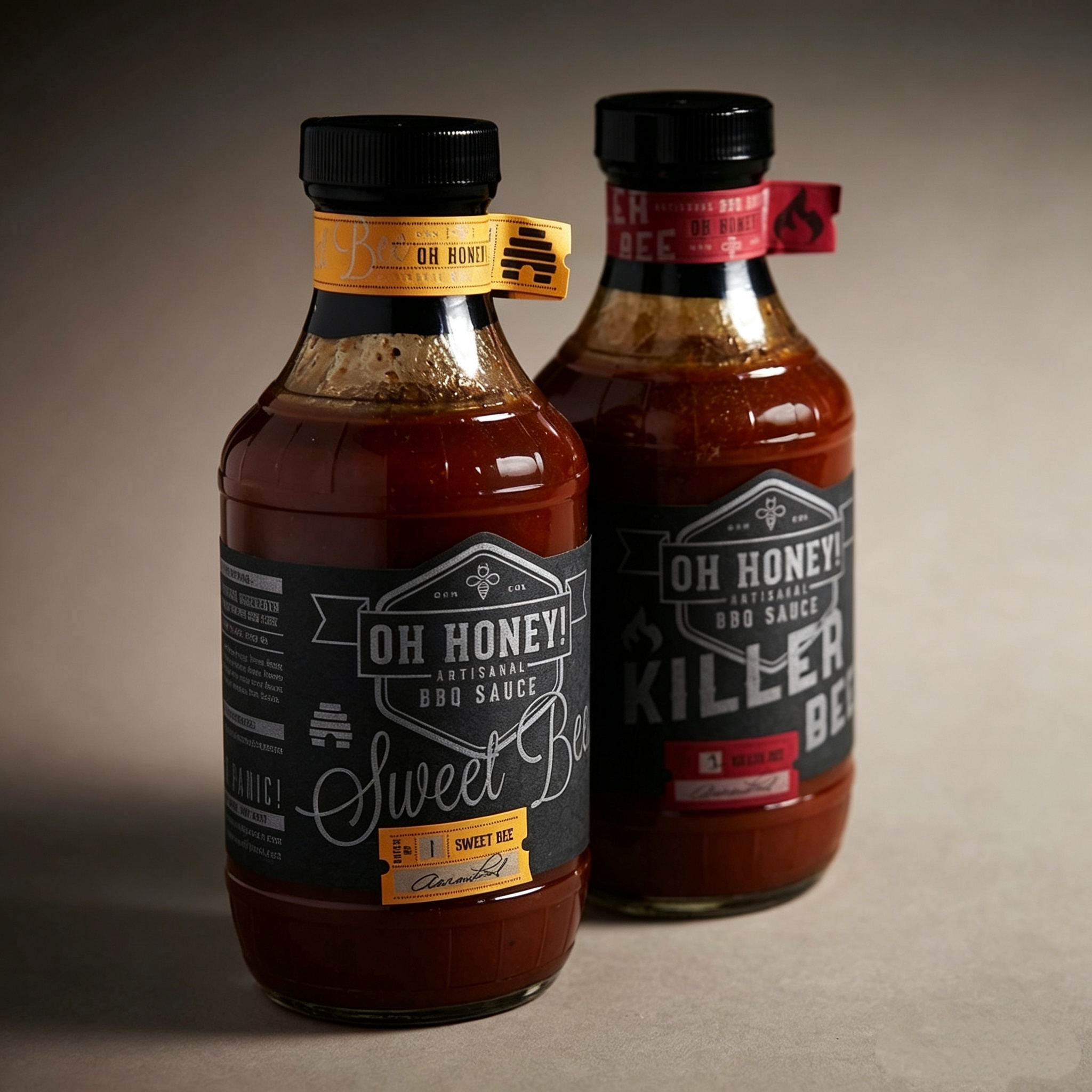 ​Custom Labels for Sauce Bottle Synthetic