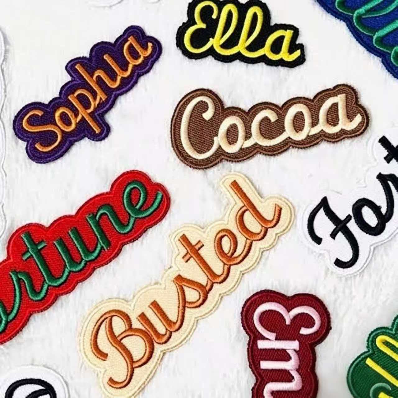 Custom Embroidered Name Patches