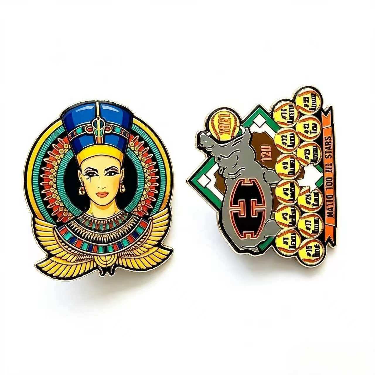Custom Offset Printed Portrait Pins