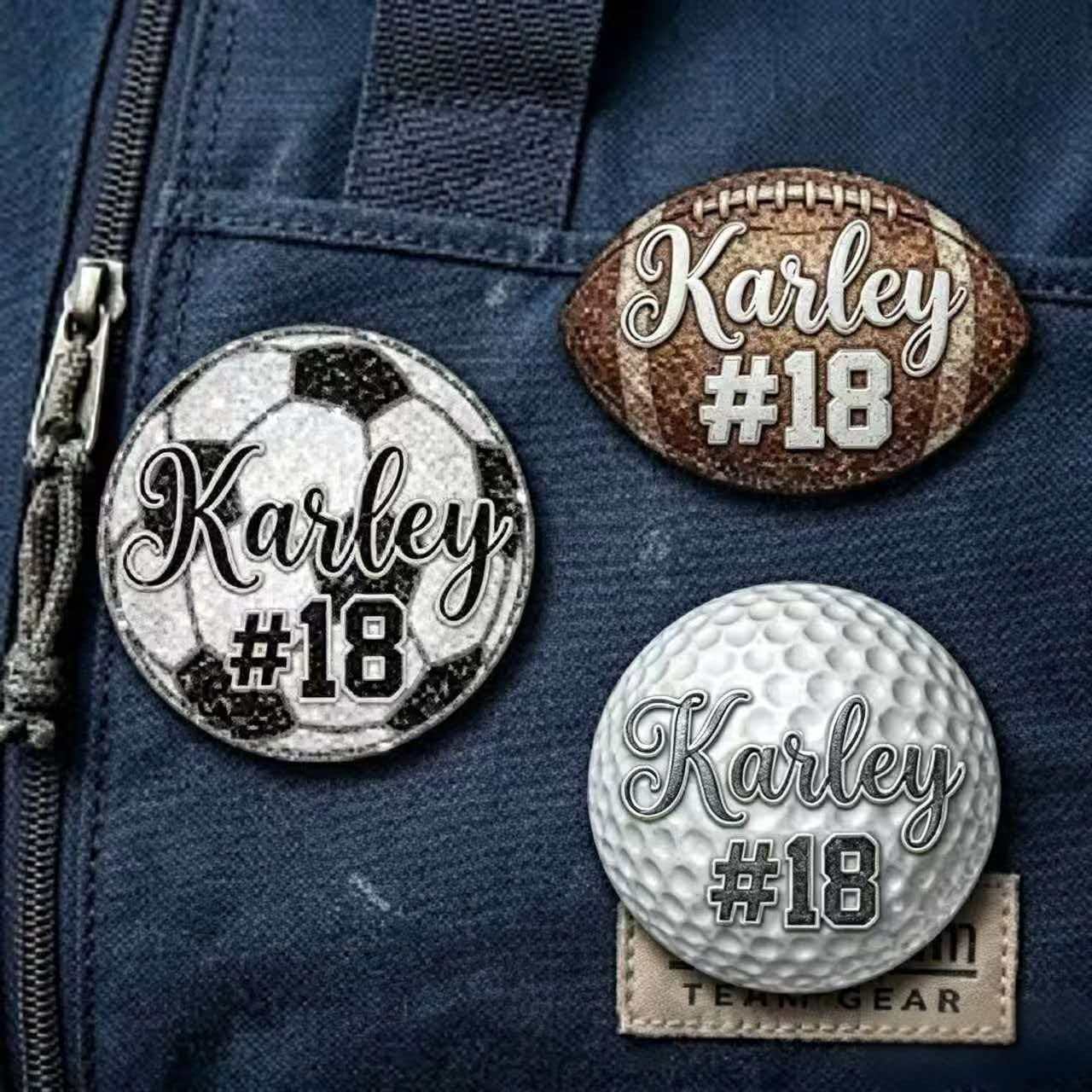 Custom Player Number Pins