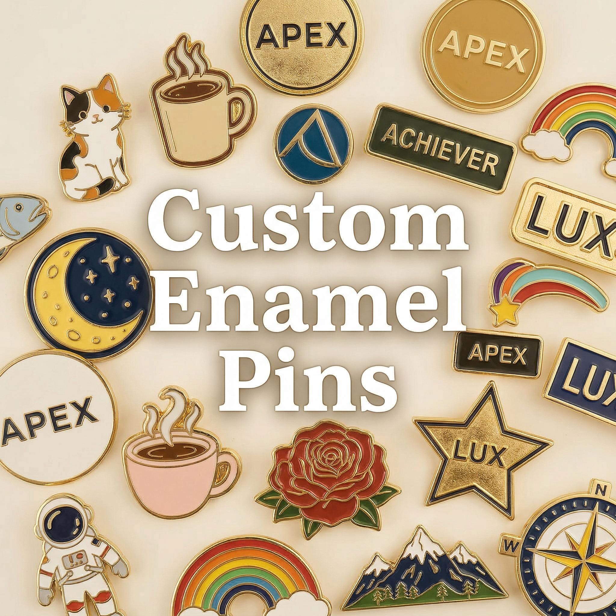 Custom Enamel Pin from Your Design | No Minimum Order | Free Design Service