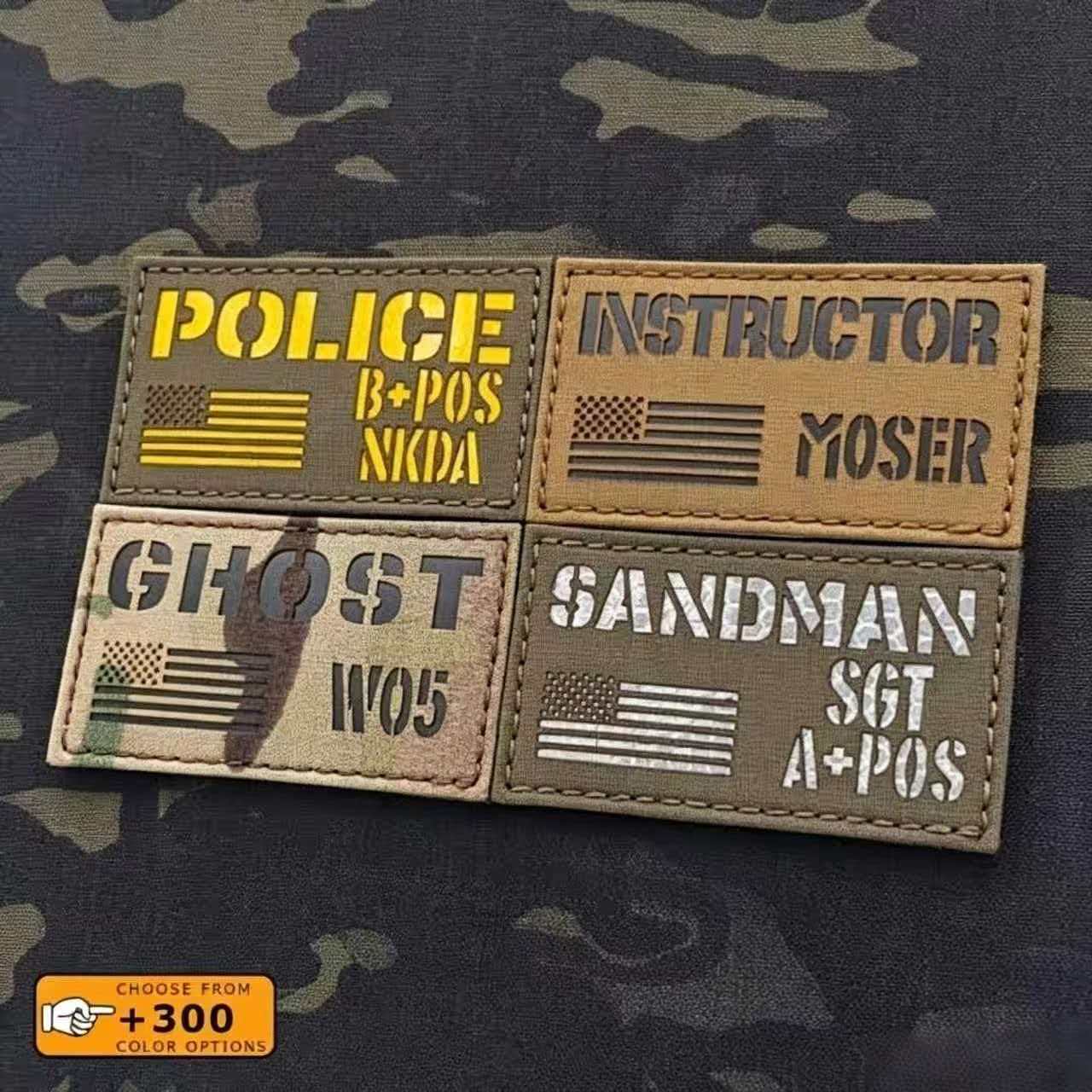 Custom Tactical ID Velcro Patches