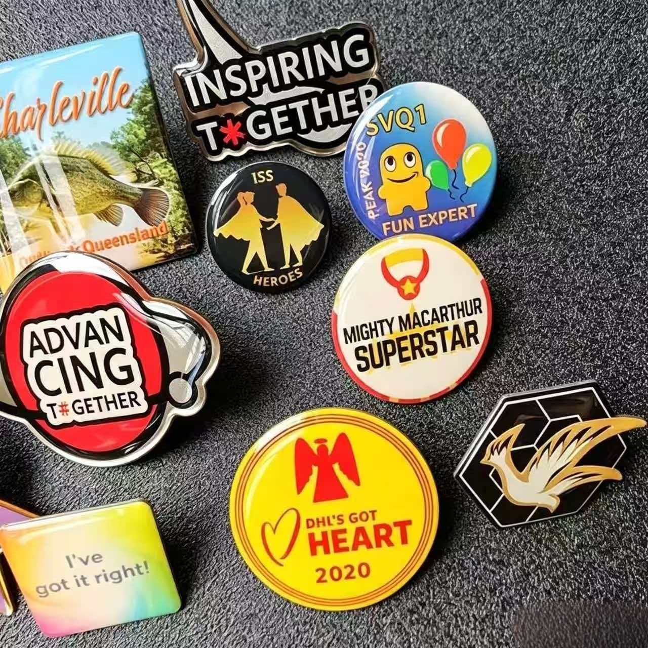 Custom Offset Printed Art Pins