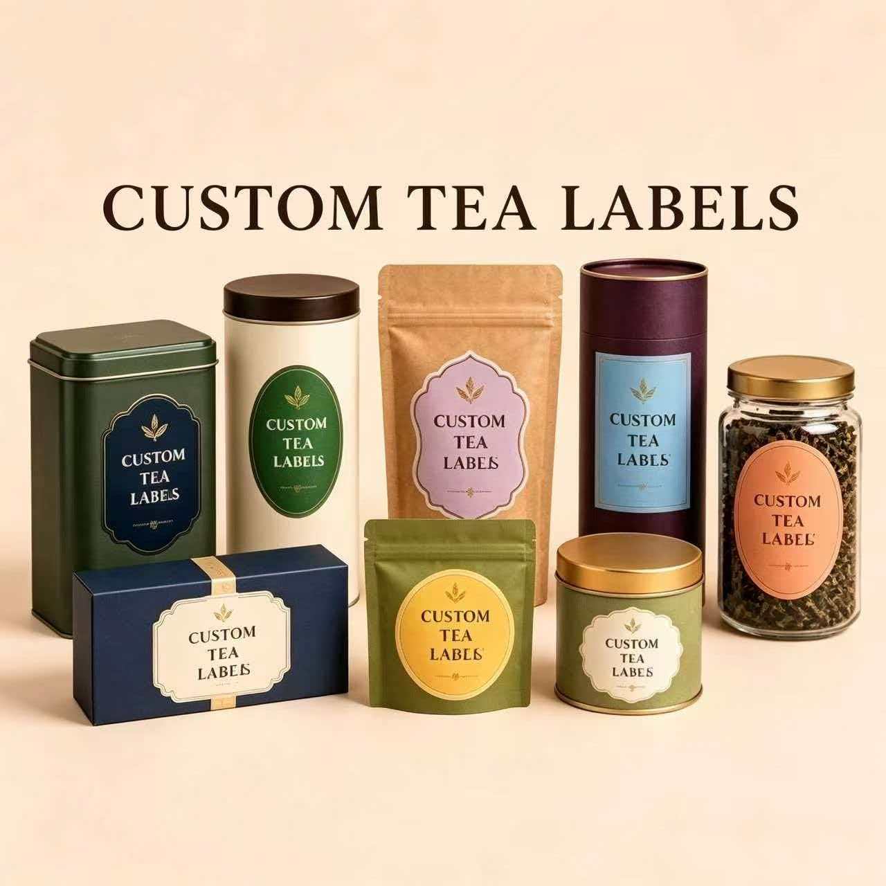  Loose Leaf Tea Tin Labels