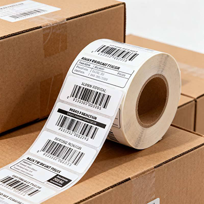 Custom Shipping Roll Labels