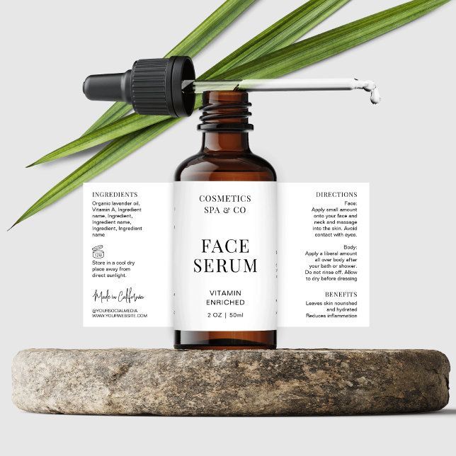 Cosmetic Matte Labels
