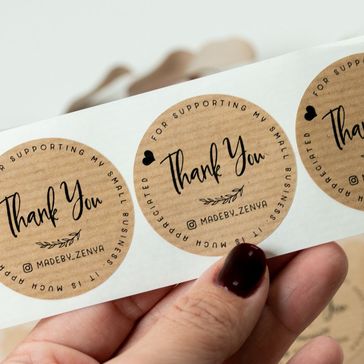 custom Kraft label