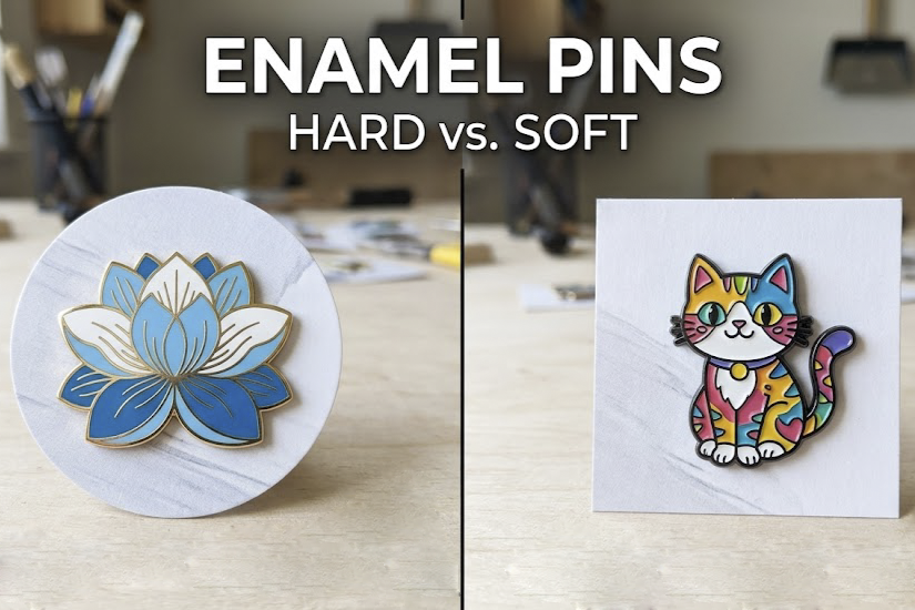 Hard vs. Soft Enamel Pins: Which Is Right for Your Design?