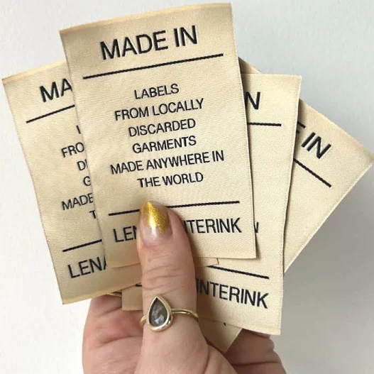Custom clothing labels