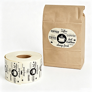 Custom Kraft Labels for Coffee Packaging