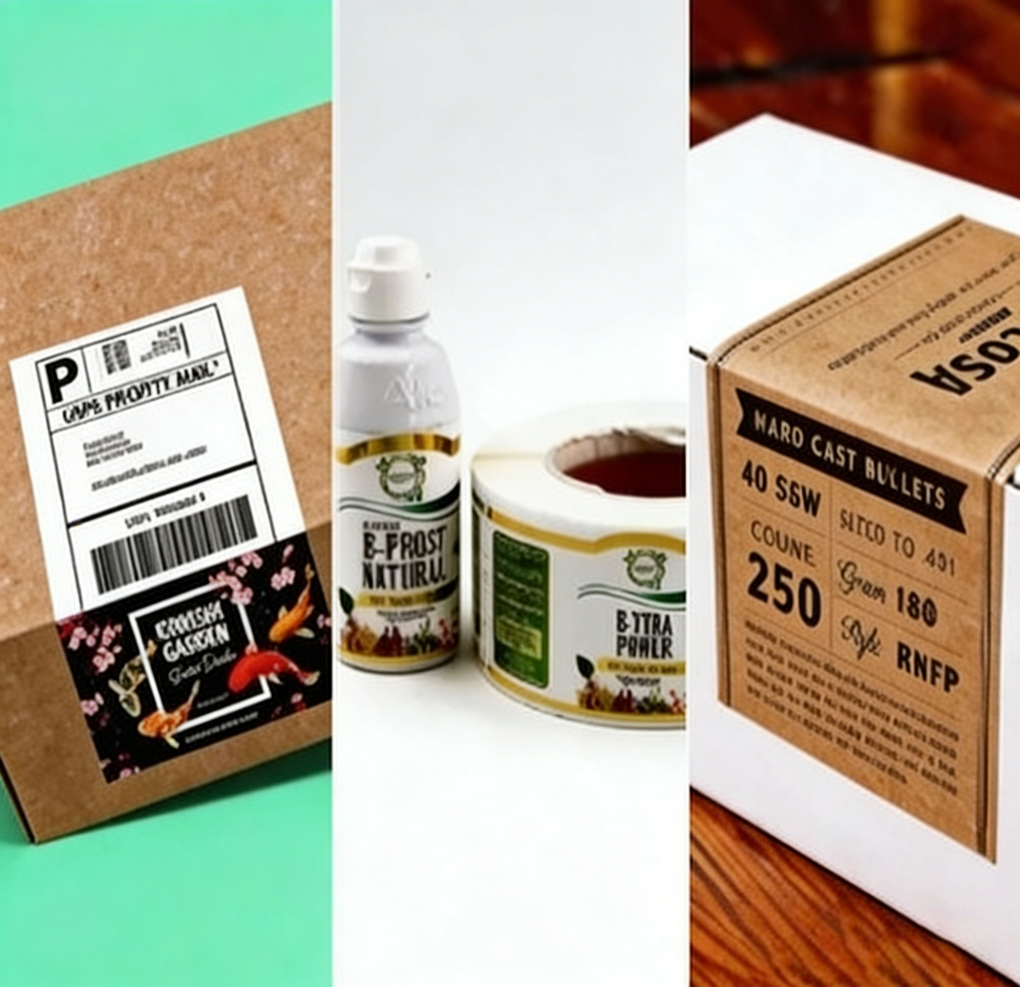 different types of custom paper labels