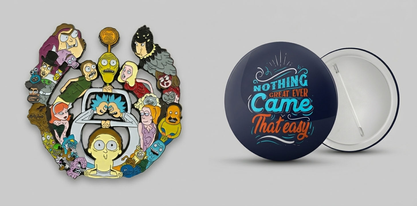Custom Pins and Badges