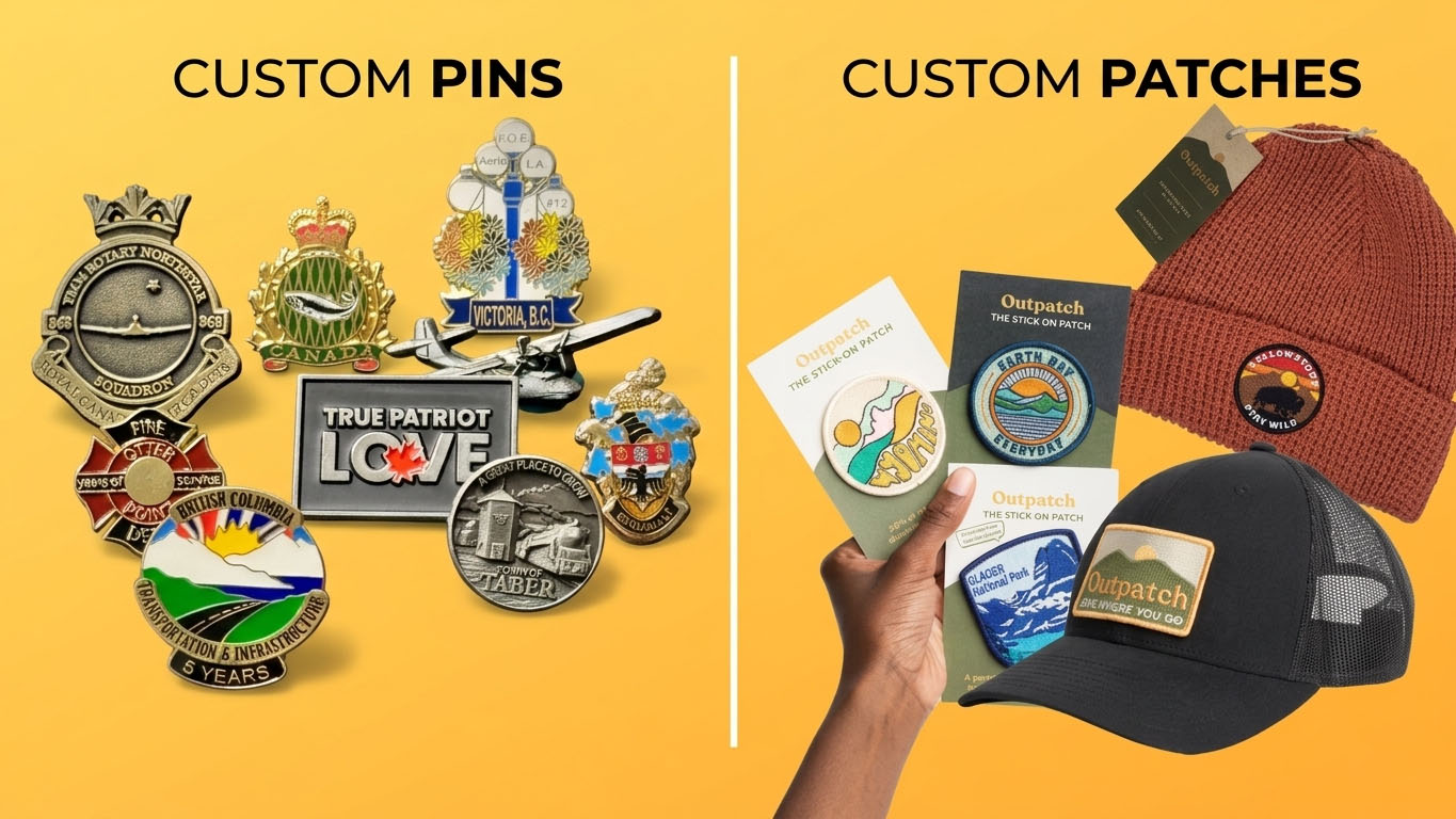 pins and patchces