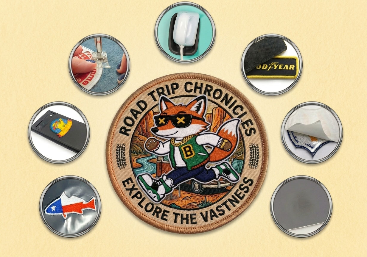 Different Patch Backing for Embroidered Patches