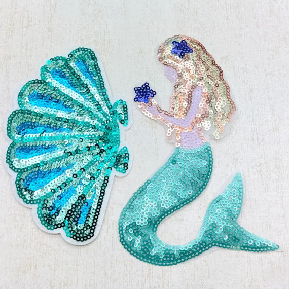 Mermaid Sequin Patches